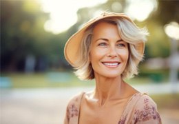 Portrait of smiling, confident middle-aged woman