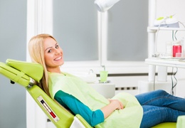 happy, relaxed dental patient